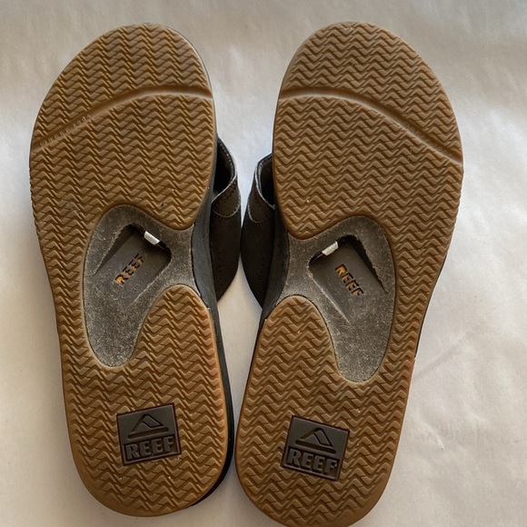 REEF Fanning Men’s Sandal Color Brown/Gum Men’s size 14 surfer Beach Quality - Picture 5 of 8